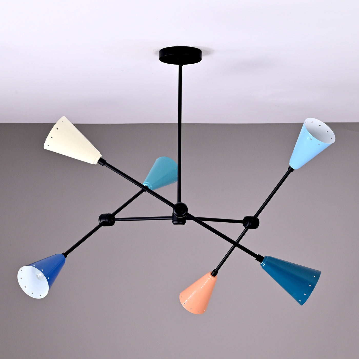 Berlin Prism - Brass Chandelier - 6 Lights - 32253