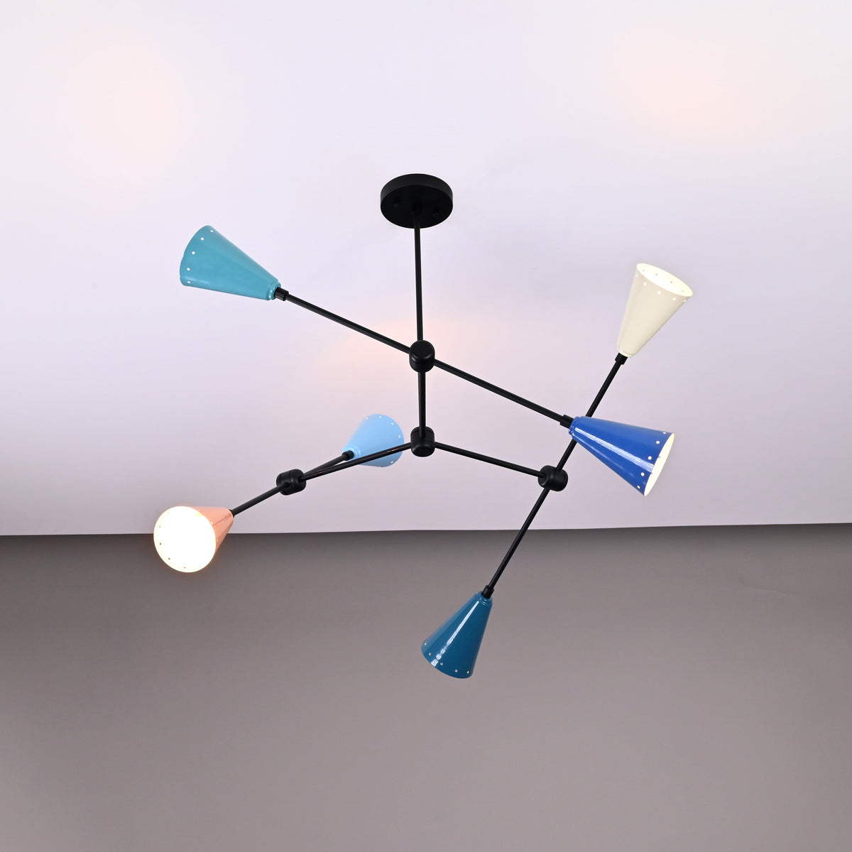 Berlin Prism - Brass Chandelier - 6 Lights - 32253