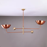 Havana Ortbital  -  Uplifting Brass Chandelier - 2 Lights - 32255