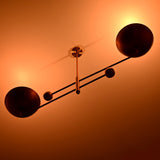 Havana Ortbital  -  Uplifting Brass Chandelier - 2 Lights - 32255