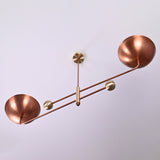 Havana Ortbital  -  Uplifting Brass Chandelier - 2 Lights - 32255
