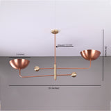Havana Ortbital  -  Uplifting Brass Chandelier - 2 Lights - 32255