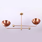 Havana Ortbital  -  Uplifting Brass Chandelier - 2 Lights - 32255