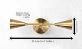 Milan Halo - Diabolo Wall Sconce - 15 inches - 32571