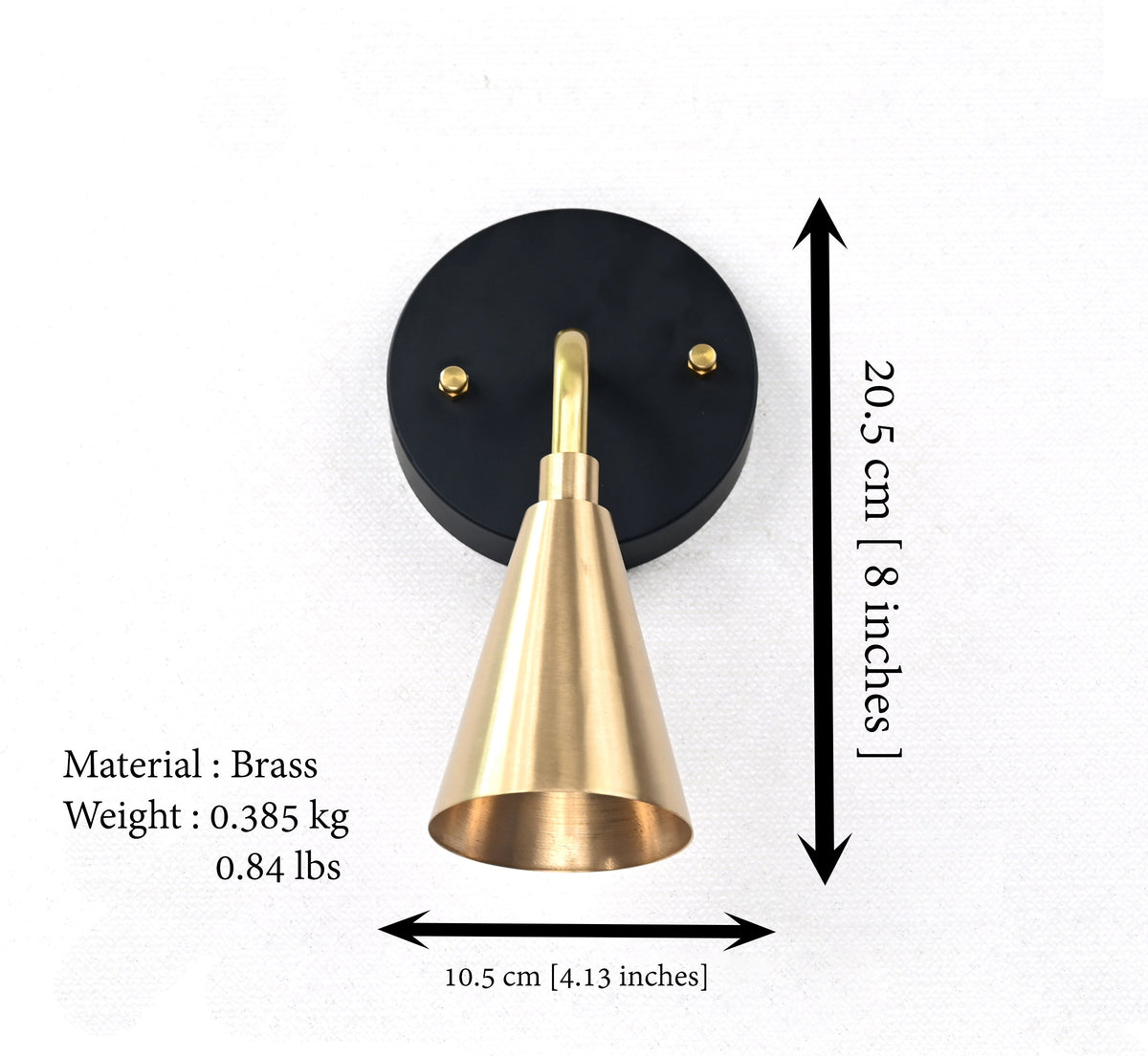 Verona Arc - Cone Wall Sconce - 8" - 32572