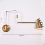 Modern Industrial Wall Sconce with Pivot Arm and Adjustable Light | Customizable Geometric Fixture - 32594