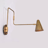 Modern Industrial Wall Sconce with Pivot Arm and Adjustable Light | Customizable Geometric Fixture - 32594