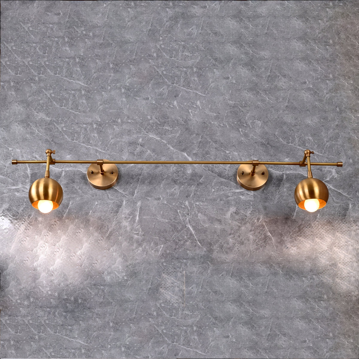 Vienna Aura - Twin-Globe Wall Sconce  -  42" - 32605