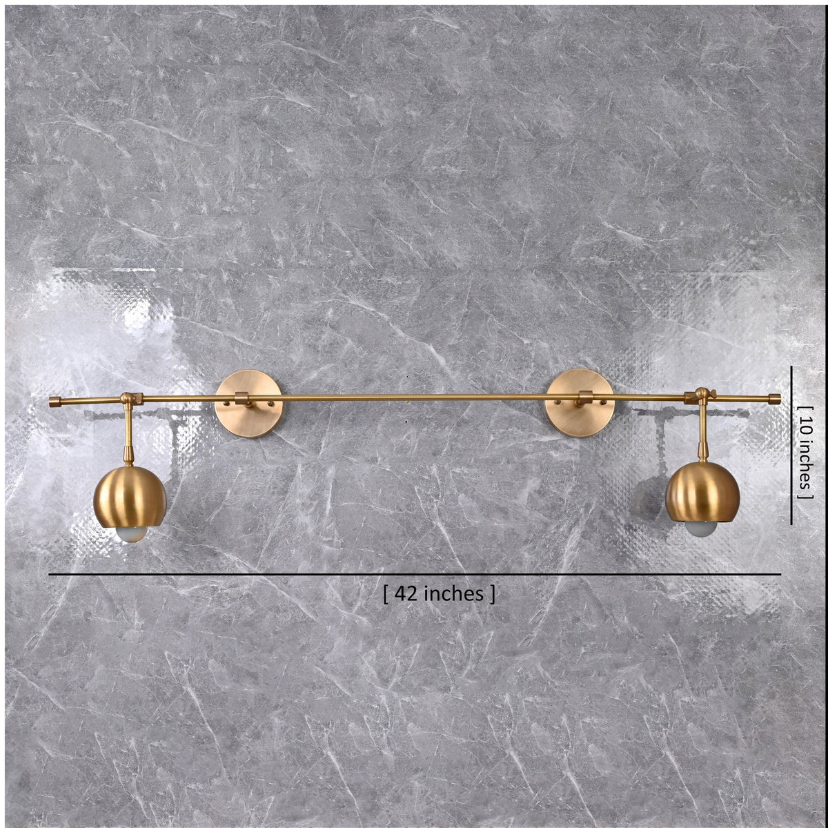Vienna Aura - Twin-Globe Wall Sconce  -  42" - 32605