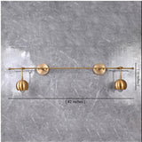 Vienna Aura - Twin-Globe Wall Sconce  -  42" - 32605