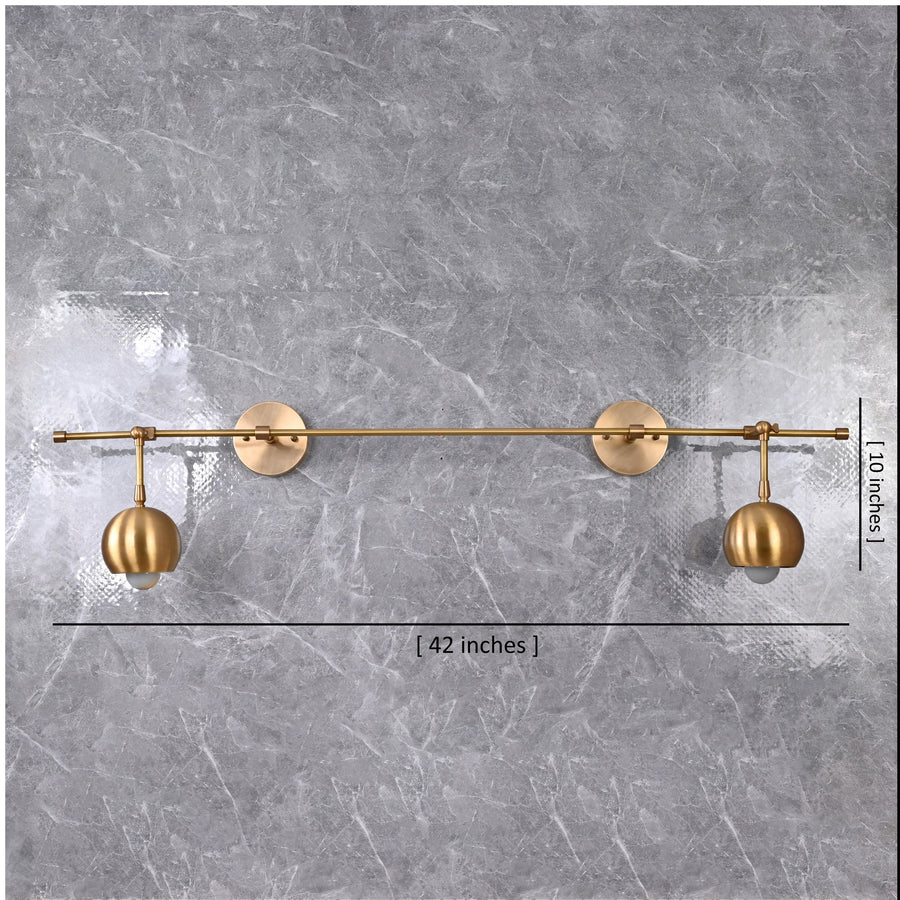 Vienna Aura - Twin-Globe Wall Sconce  -  42" - 32605