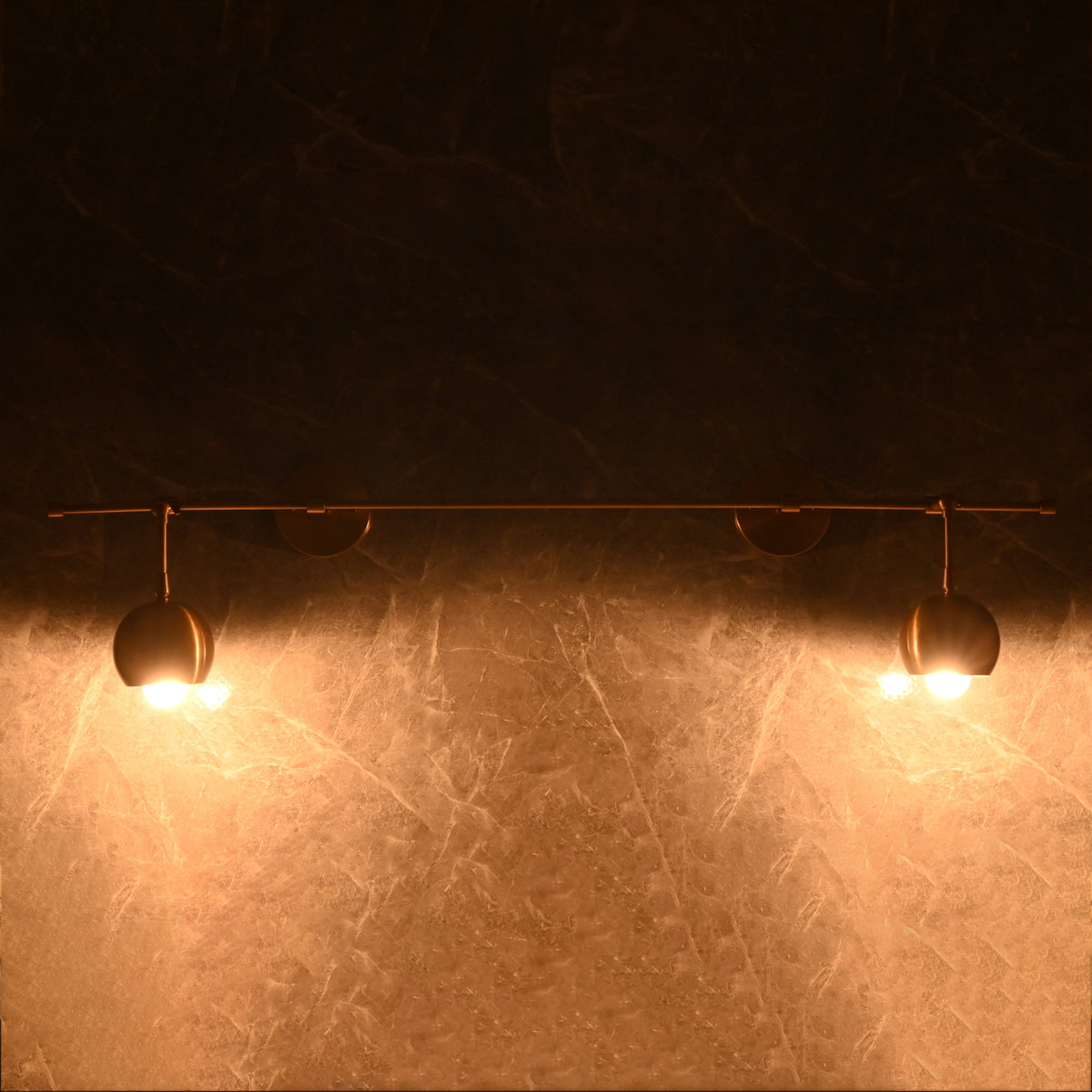 Vienna Aura - Twin-Globe Wall Sconce  -  42" - 32605