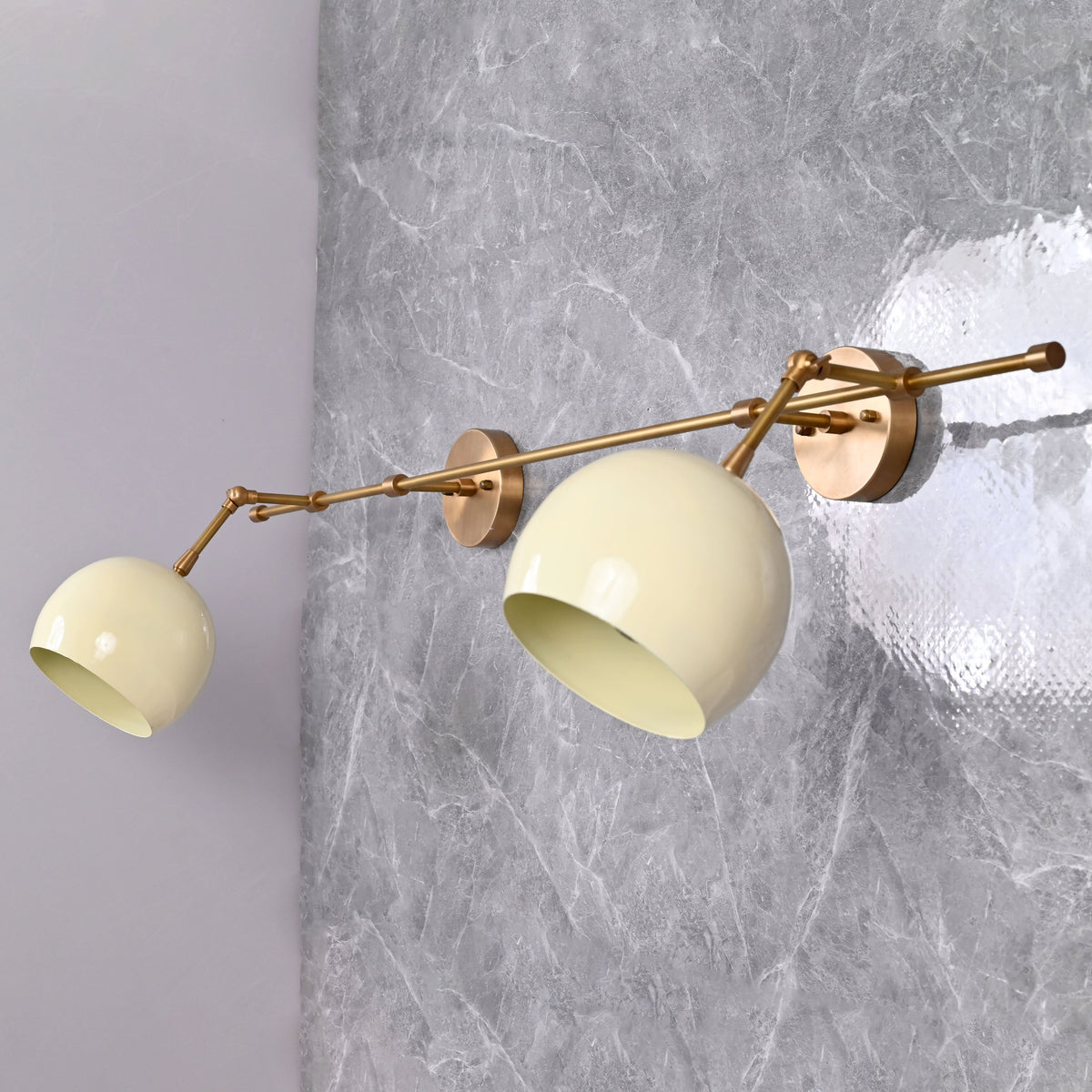 Vienna Aura - Twin-Globe Wall Sconce  -  42" - 32606