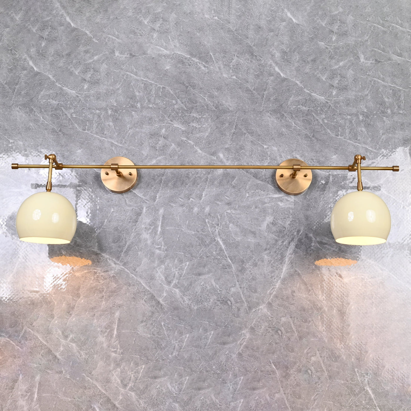 Vienna Aura - Twin-Globe Wall Sconce  -  42" - 32606