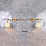 Vienna Aura - Twin-Globe Wall Sconce  -  42" - 32606