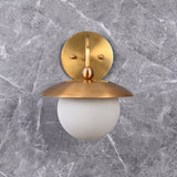 Verona Arc - Glass Orb Wall Sconce - 11" - 32607