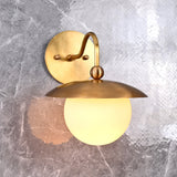 Verona Arc - Glass Orb Wall Sconce - 11" - 32607