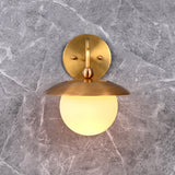 Verona Arc - Glass Orb Wall Sconce - 11" - 32607