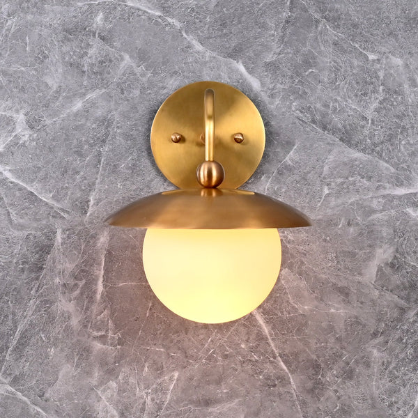 Verona Arc - Glass Orb Wall Sconce - 11" - 32607