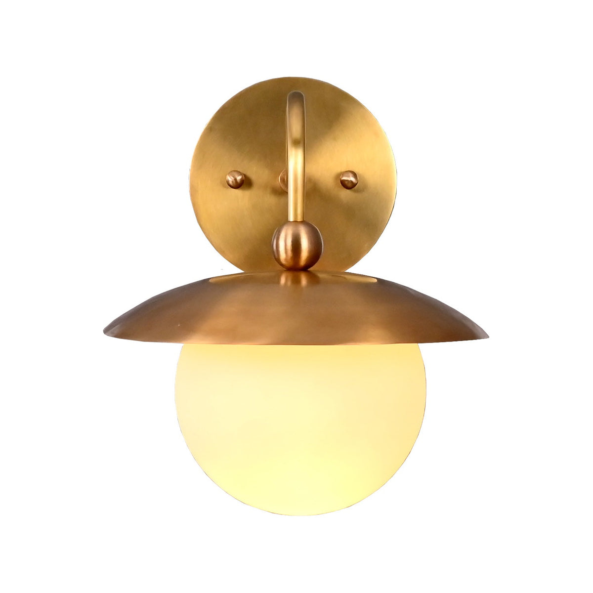 Verona Arc - Glass Orb Wall Sconce - 11" - 32607