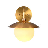 Verona Arc - Glass Orb Wall Sconce - 11" - 32607