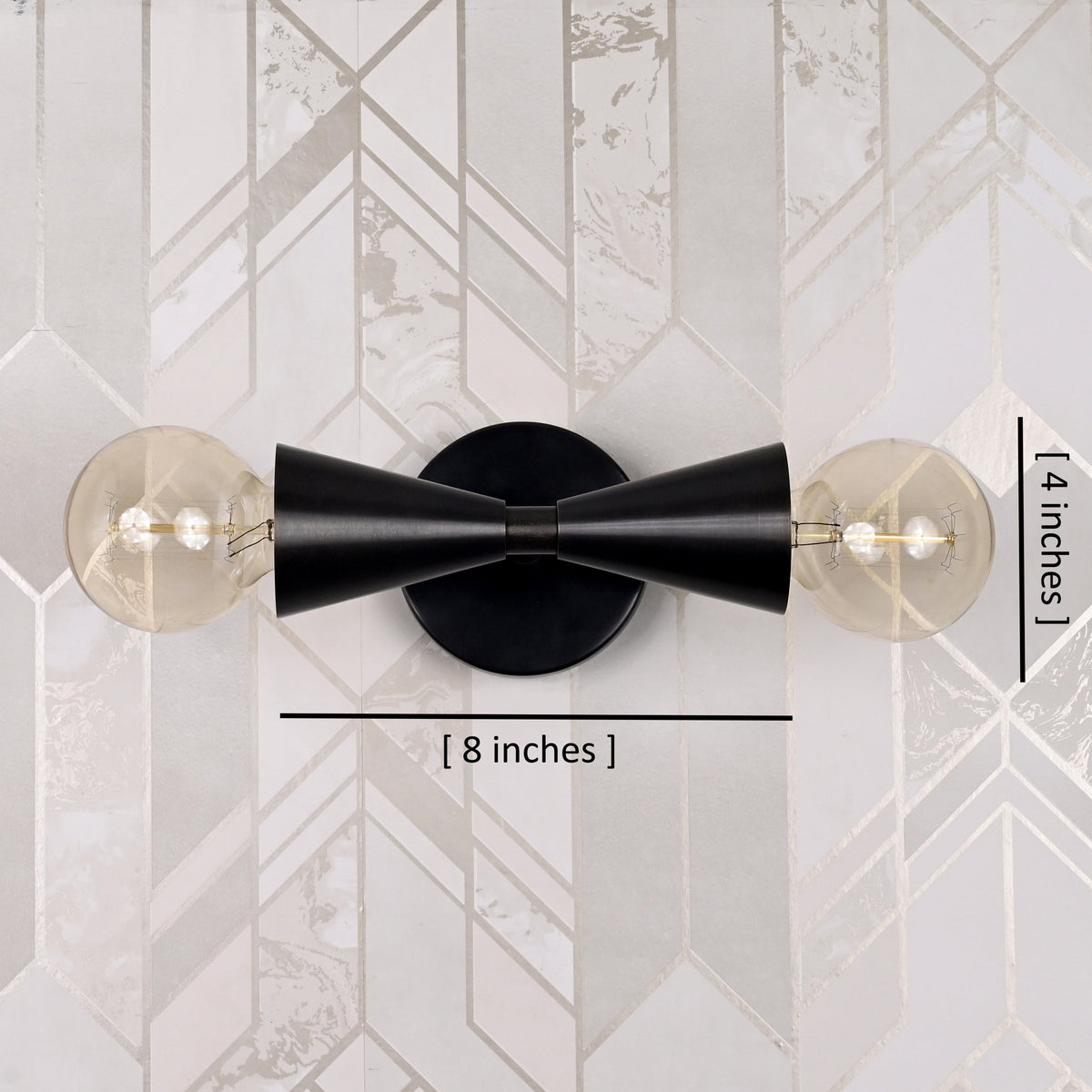 Milan Halo - Diabolo Wall Sconce - 8" - 32609