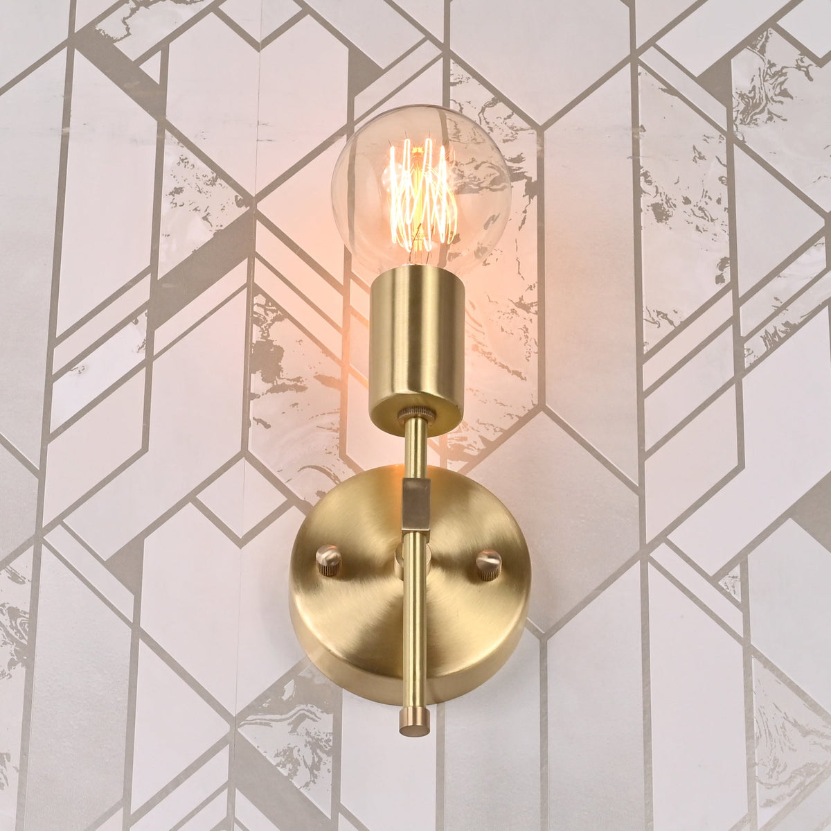 Mid-century modern Sputnik chandelier with 8 lights, brass frame, and teal cone shades