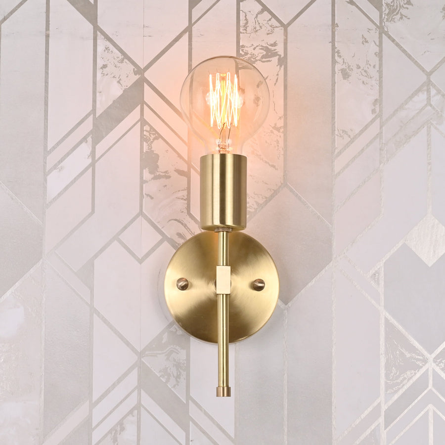Mid-century modern Sputnik chandelier with 8 lights, brass frame, and teal cone shades