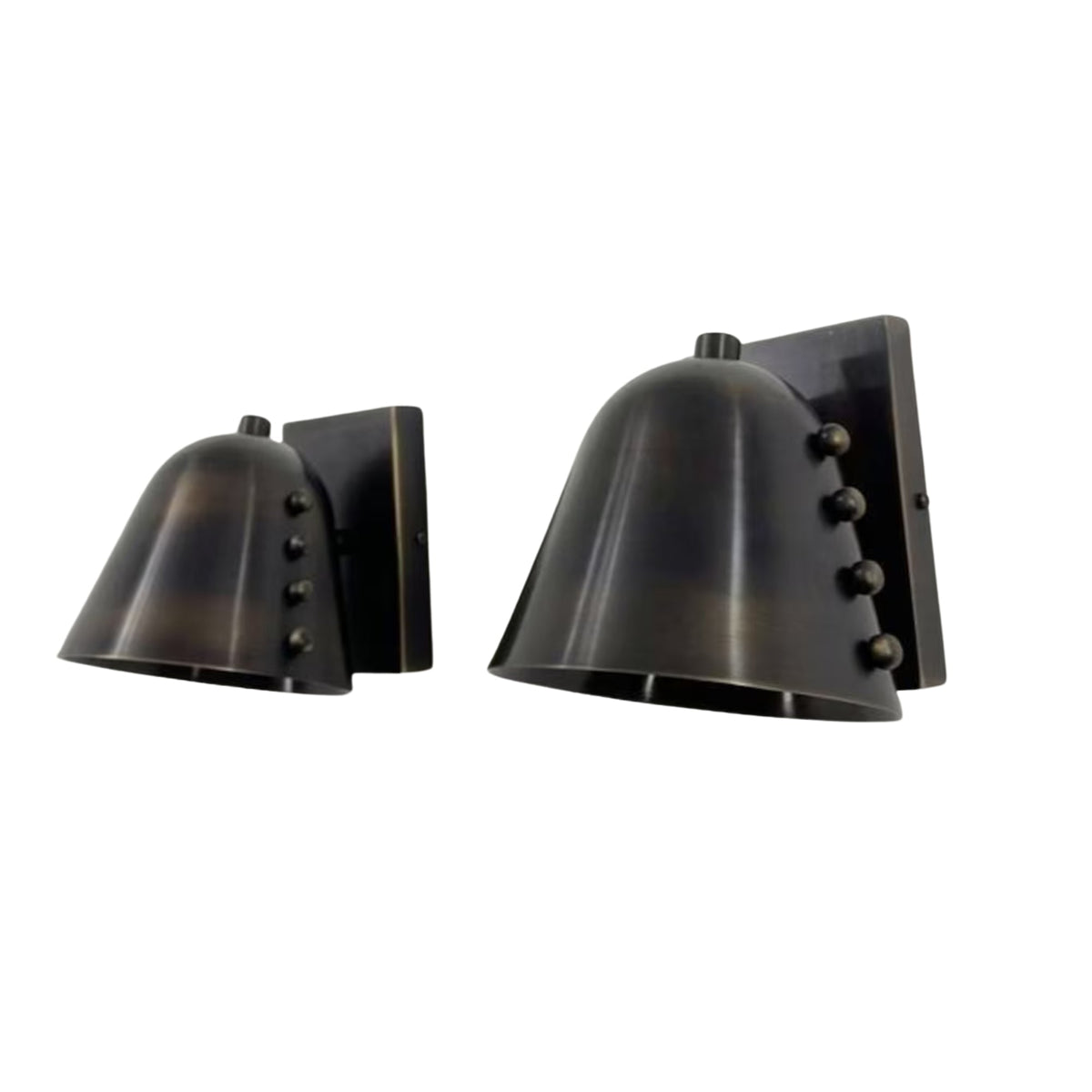 Milan Black Dome Wall Sconce – Studded Detail – 6 Inch – Model 32815