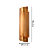 Arcus Brass Ribbon Wall Sconce – Tall Up Down Wall Light – Model 32992