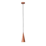 Hudson Modern Copper Cone Pendant Light – Single Light – 5 Inch – Model 33178