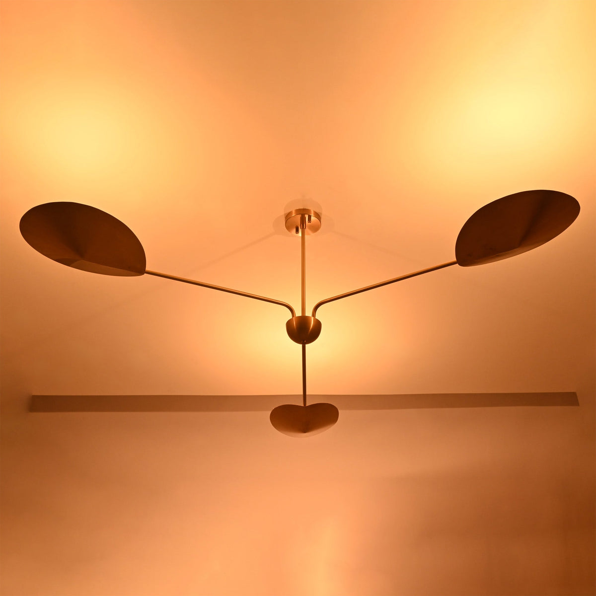 Aspen Sculptural Wing Chandelier – 3 Lights – 62 Inch – Model 33228