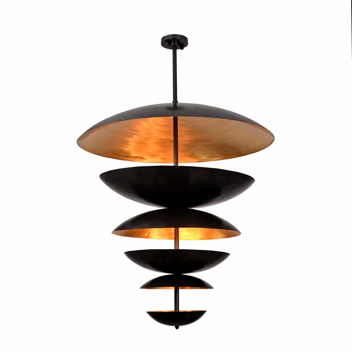 Berlin Cascade  -  Large 42" Uplifting Pendant Chandelier - 14 Lights - 33246