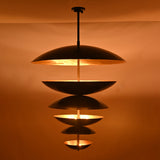Berlin Cascade  -  Large 42" Uplifting Pendant Chandelier - 14 Lights - 33246
