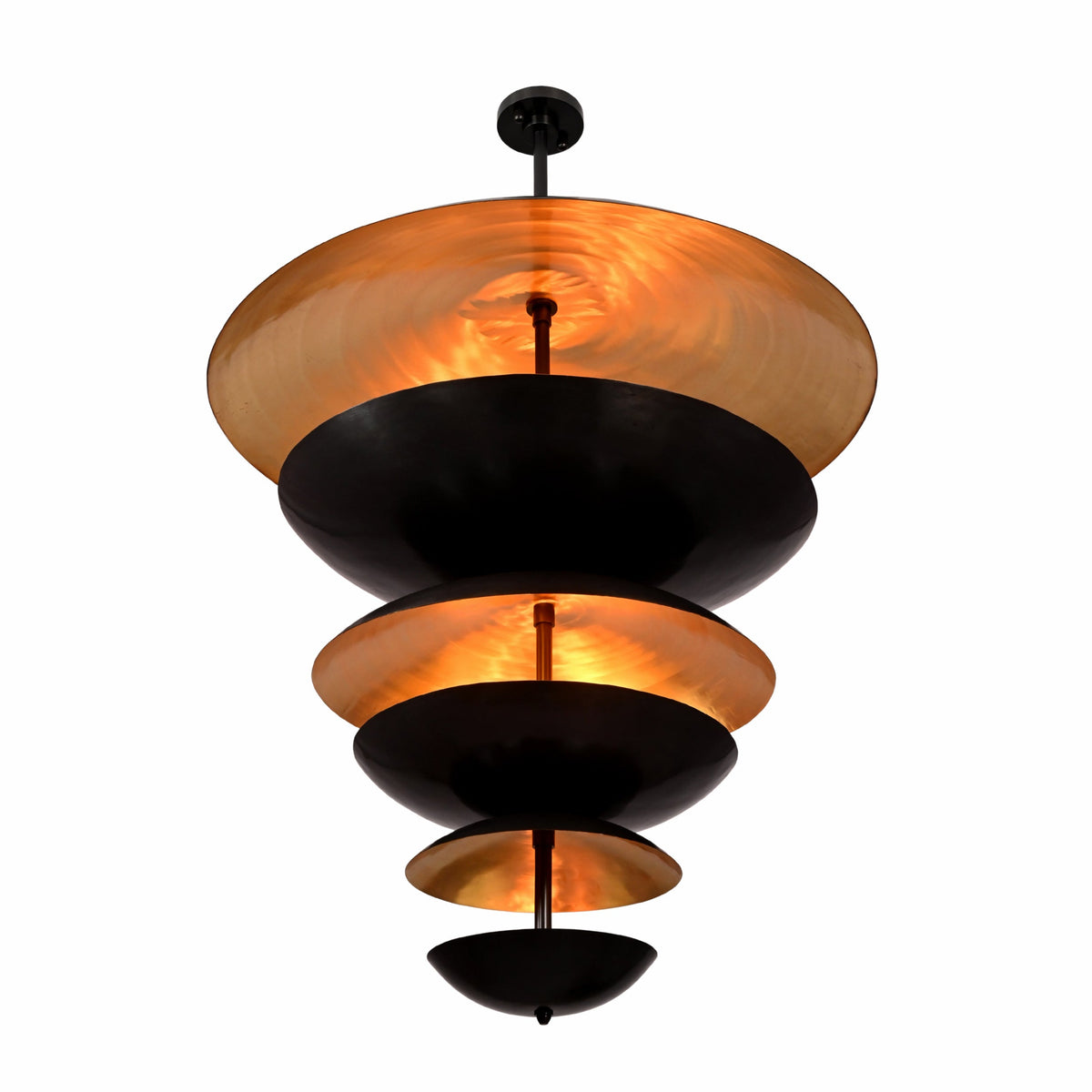 Berlin Cascade  -  Large 42" Uplifting Pendant Chandelier - 14 Lights - 33246