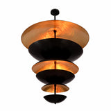 Berlin Cascade  -  Large 42" Uplifting Pendant Chandelier - 14 Lights - 33246