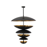 Berlin Cascade  -  Large 42" Uplifting Pendant Chandelier - 14 Lights - 33246