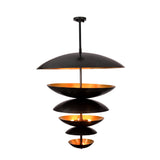 Berlin Cascade  -  Large 42" Uplifting Pendant Chandelier - 14 Lights - 33246