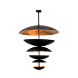 Berlin Cascade  -  Large 42" Uplifting Pendant Chandelier - 14 Lights - 33246