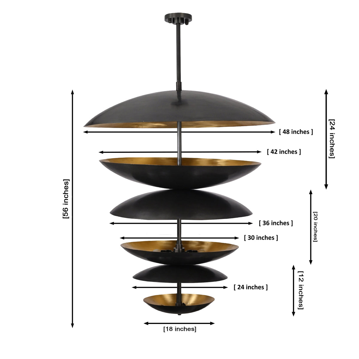 This is a custom payment listing created for the purchase of two custom lighting 6 Tier Brass Dome Disc Chandelier (33342) + Oslo Dining Light with Milky White Glass Bowls (32338)