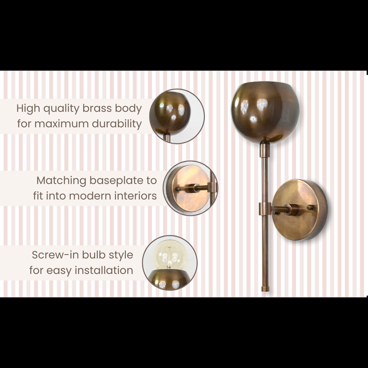 Vienna Aura - Globe Wall Sconce - 12" - 32526
