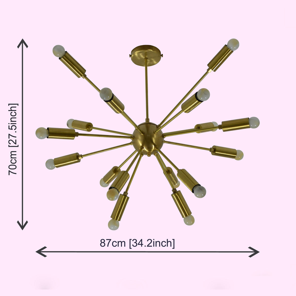 Athens Nova Mid-century Chandelier - 16 Lights - 32115