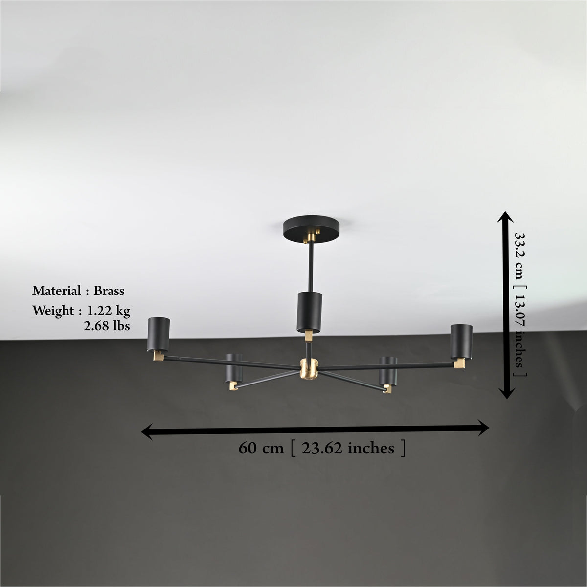 Athens Beacon - Ceiling Chandelier - 5 Lights - 32184