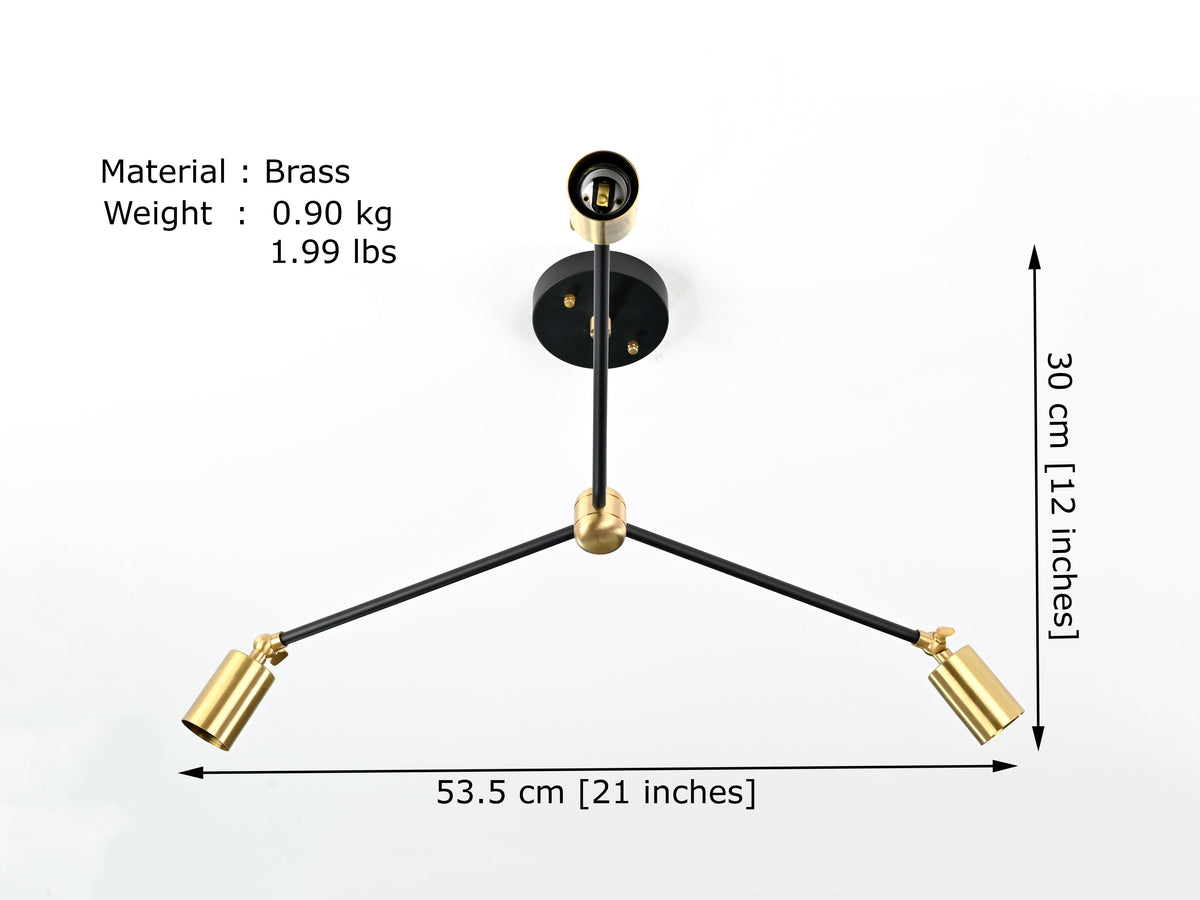 Cairo Beacon Mid-century Chandelier - 3 Lights - 32195