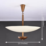 Tokyo Discus  -  Uplifting Chandelier - 3 Lights - 32218