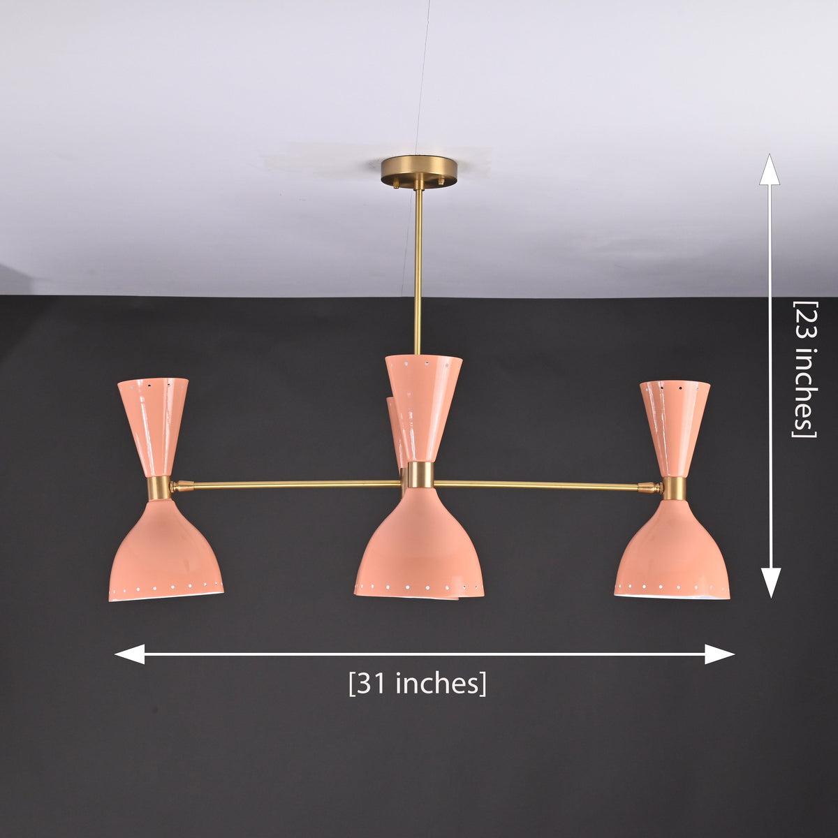 Oslo Pivot - Diabolo Ceiling Chandelier - 8 Lights - 32225
