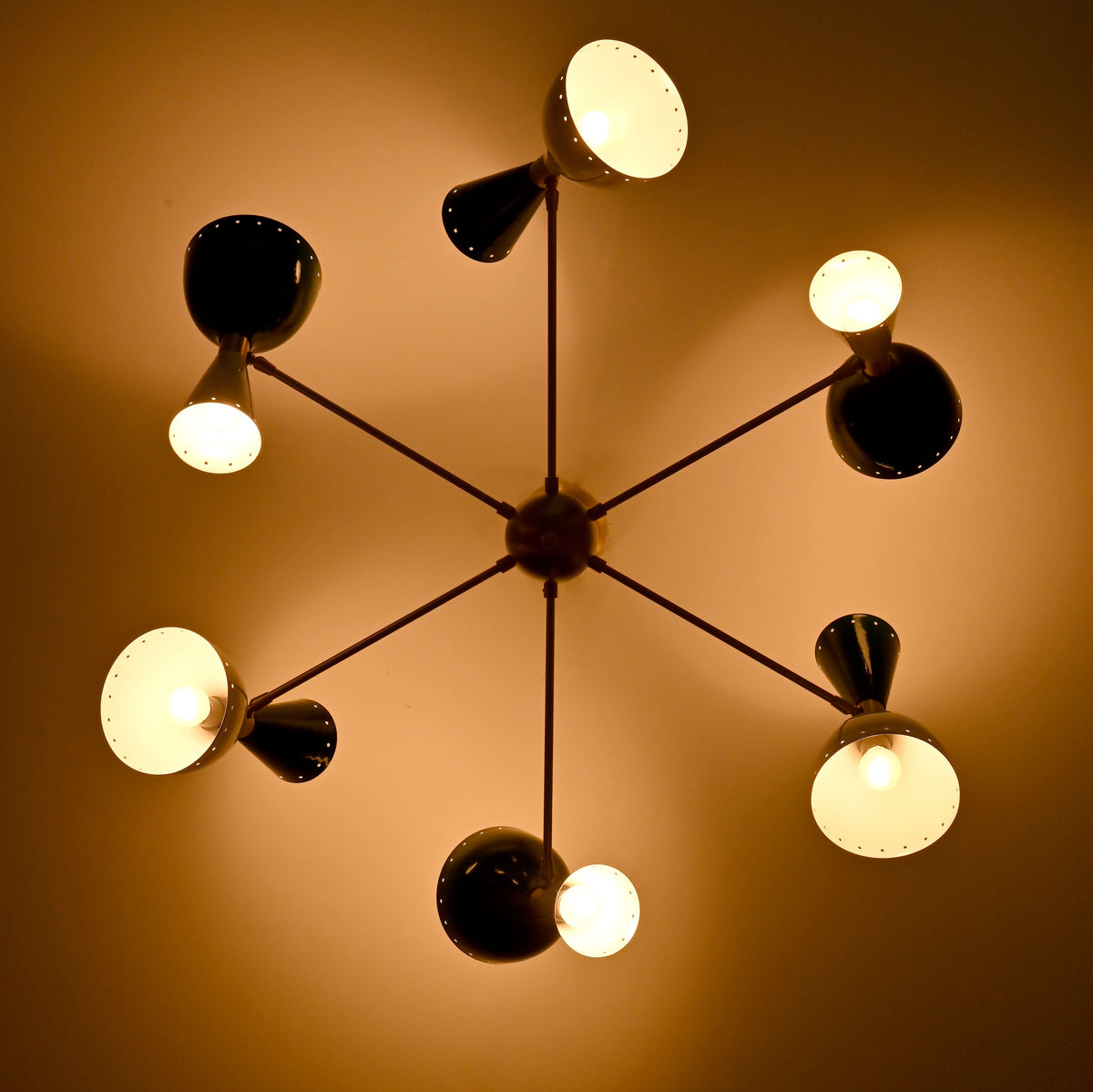Copenhagen Pivot - Diabolo Mid-century Chandelier - 12 Lights - 32227