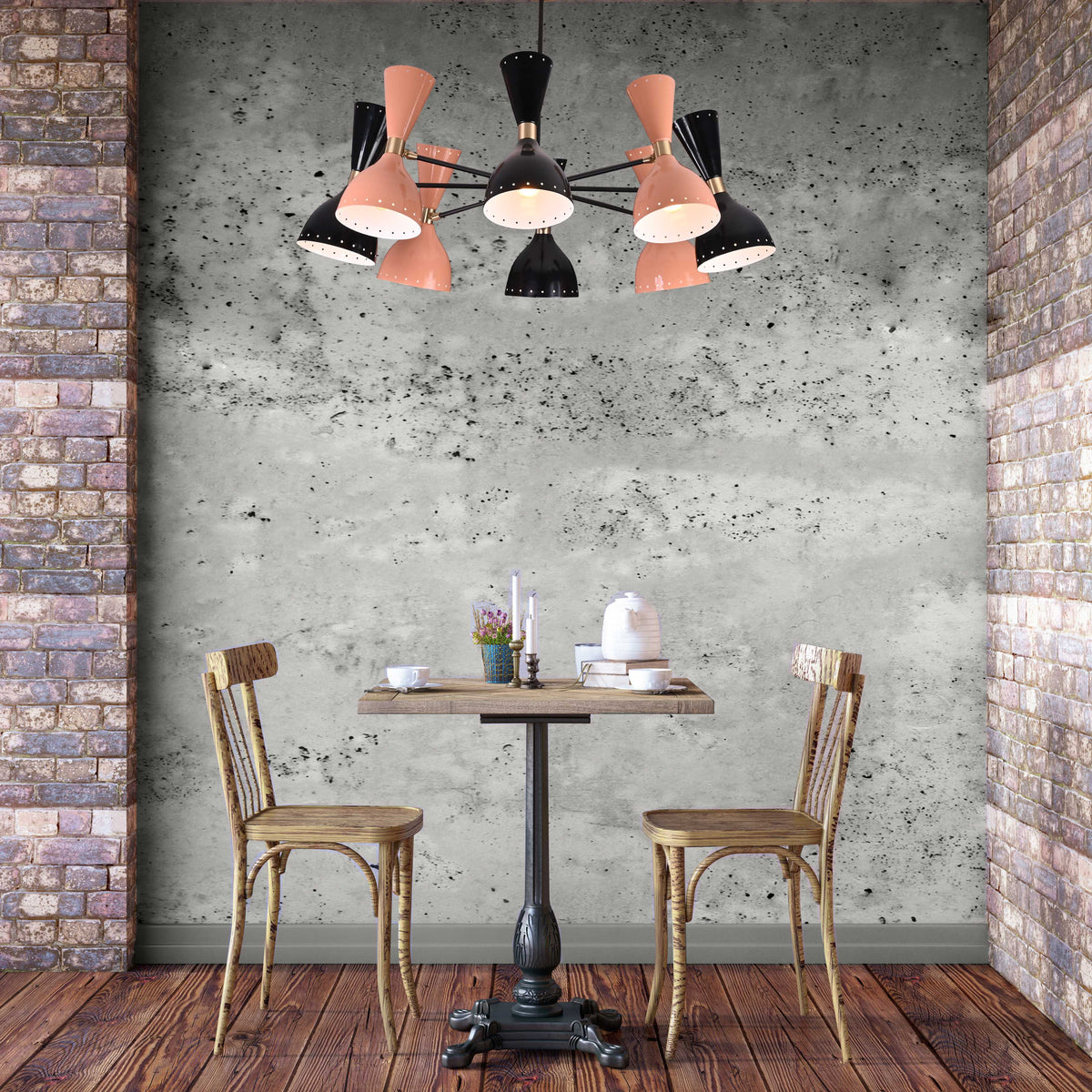 Lisbon Pivot - Diabolo Ceiling Chandelier - 16 Lights - 32219