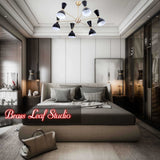 Rome Pivot - Diabolo Brass Chandelier - 12 Lights - 32231