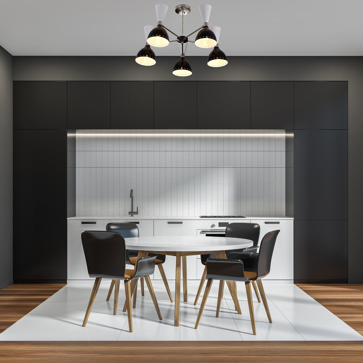 Barcelona Pivot - Diabolo Pendant Chandelier - 10 Lights - 32222